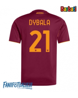 AS Roma Paulo Dybala #21 Tricou Fotbal Replică 2025-26 Barbati Acasa